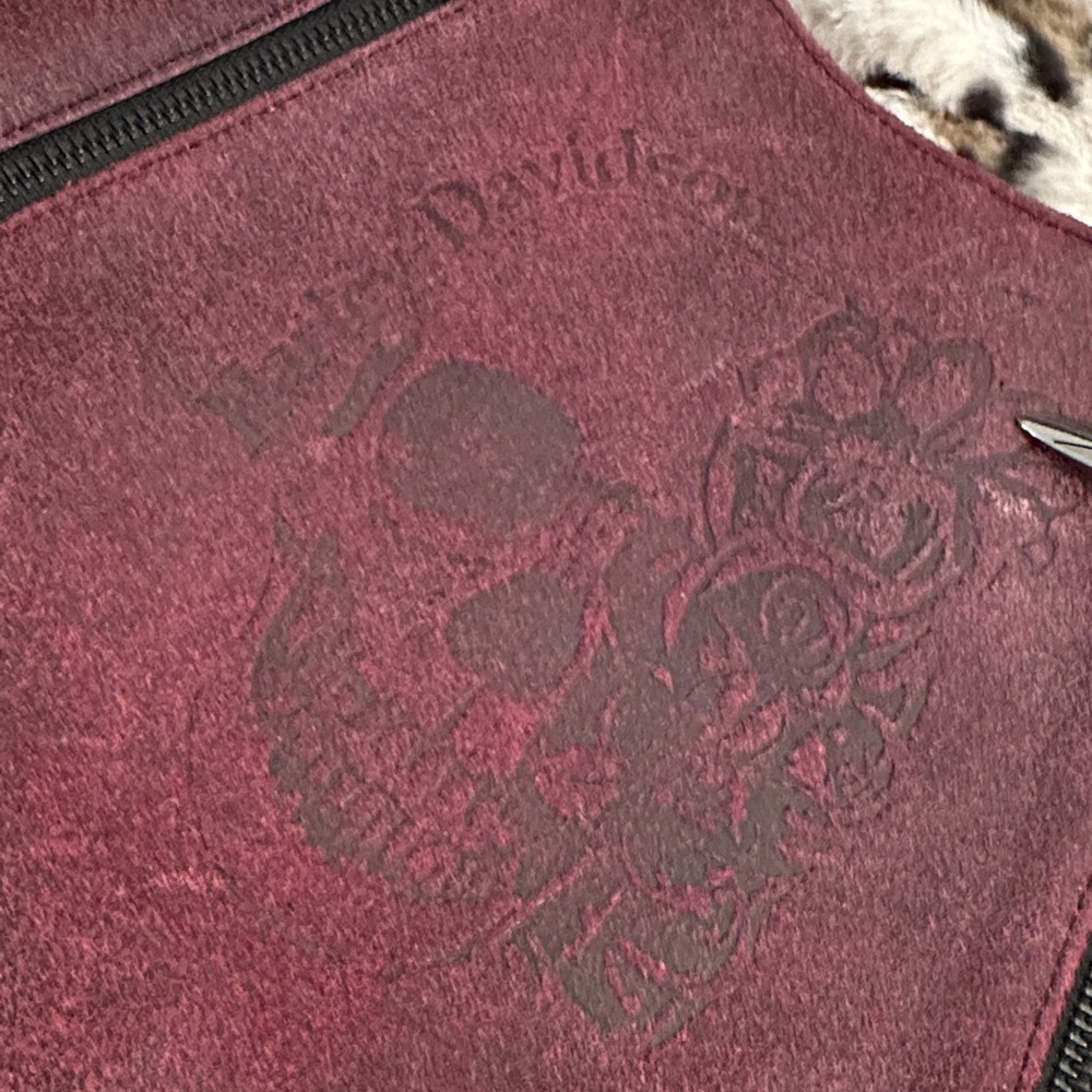 Harley Davidson Burgundy Shoulder Bag - Picture 7 of 8